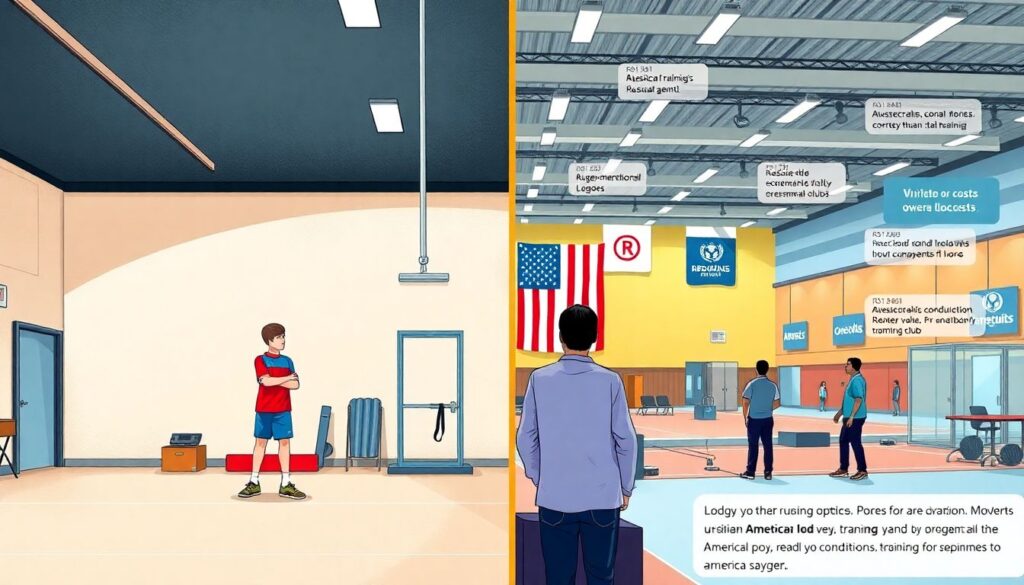 Сравнение тренировочных методик: российские школы vs американские супергимы - иллюстрация